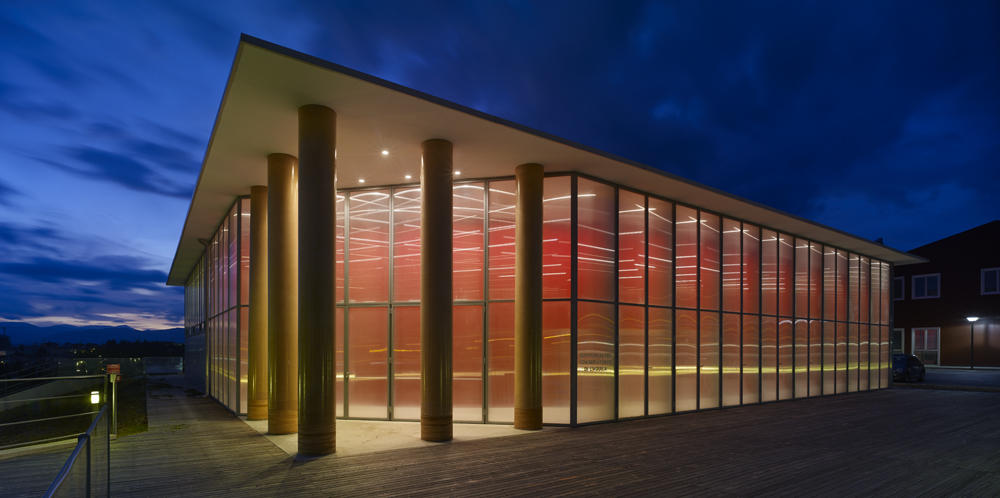 Temporary Concert Hall, 2010, Aquila, Italia.
Shigeru Ban.
