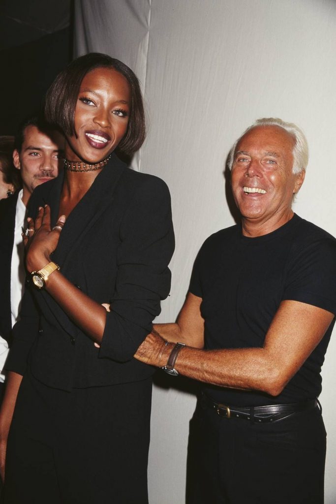 Armani e Naomi Campbell - neomag.